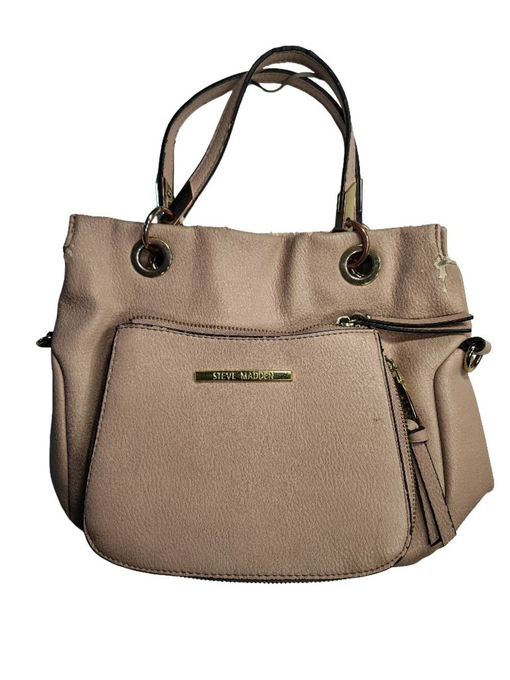 Women's Gently Used Small Light Pink Leather Steve Madden Handbag Purse